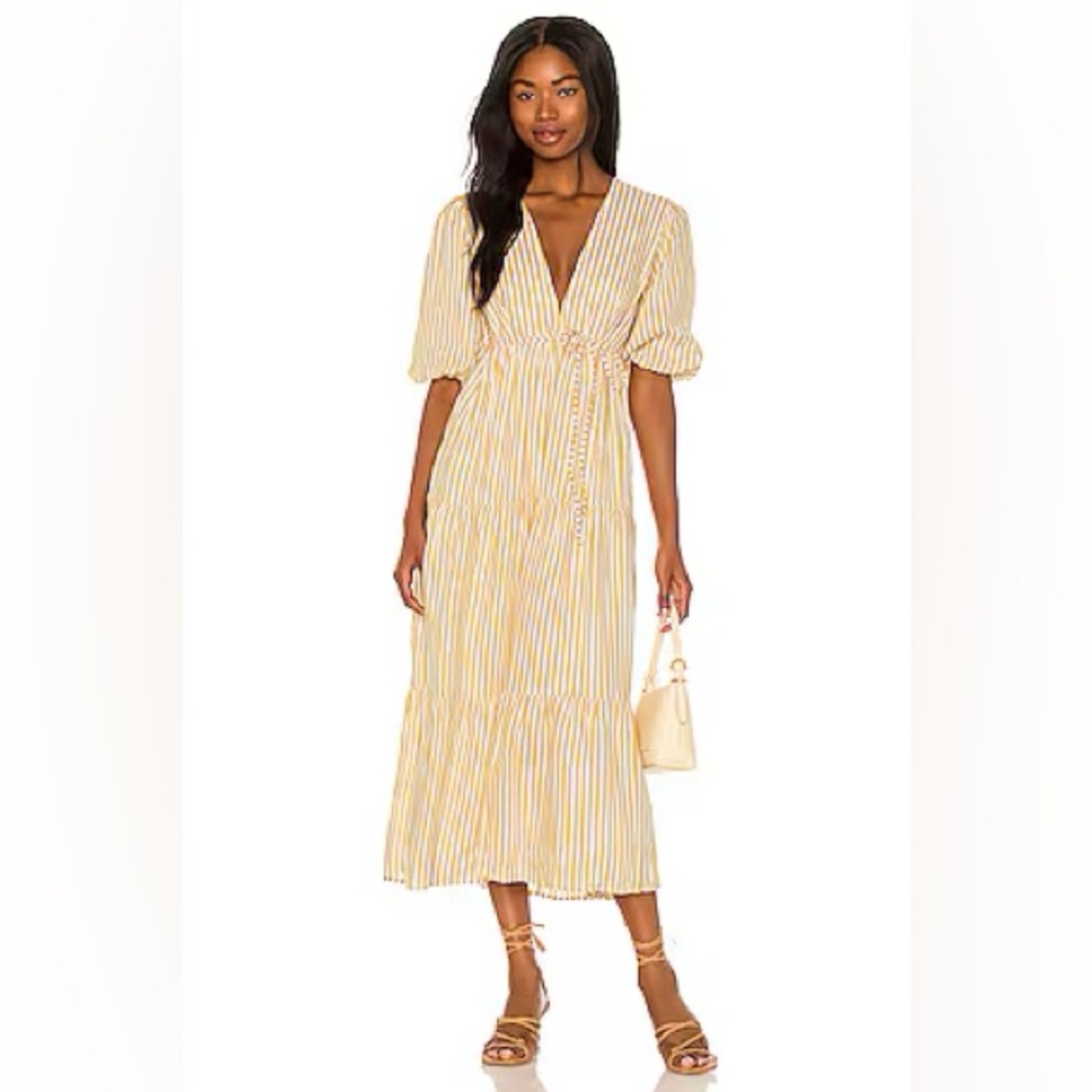 Faithfull the Brand Aberdeen Midi Dress in Brighton Stripe